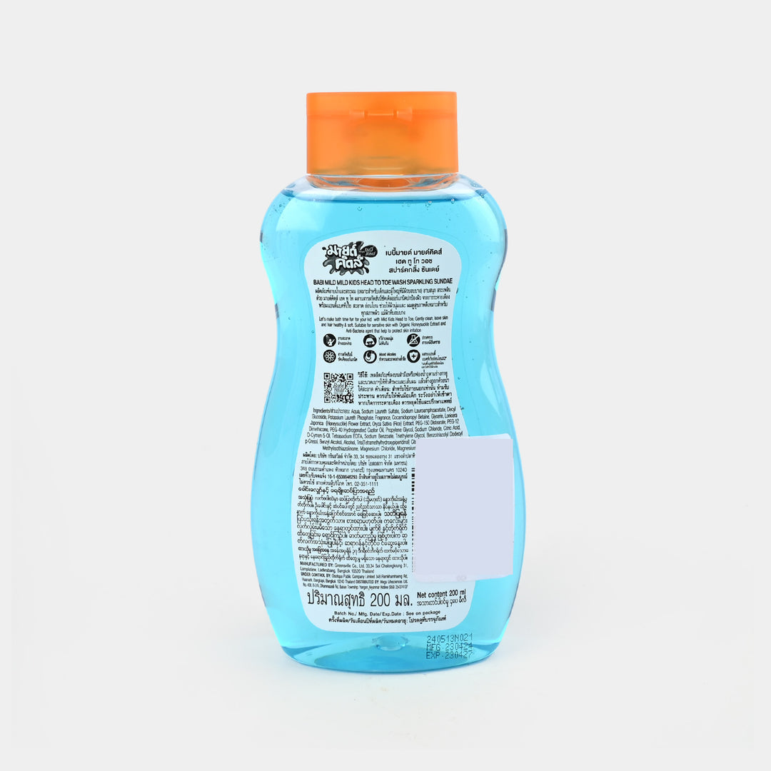 Babi Mild,Mild Kids Head to Toe Wash200ml