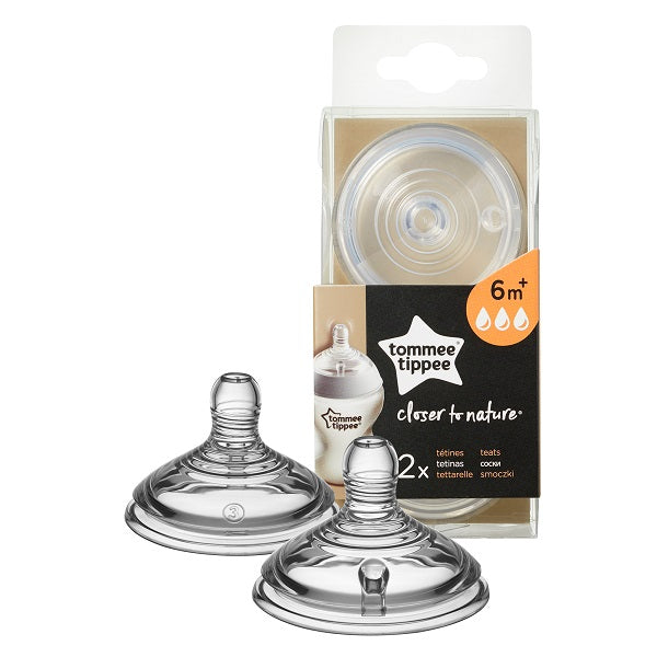 Tommee Tippee Fast Flow Soft Teat PK - 2 423963