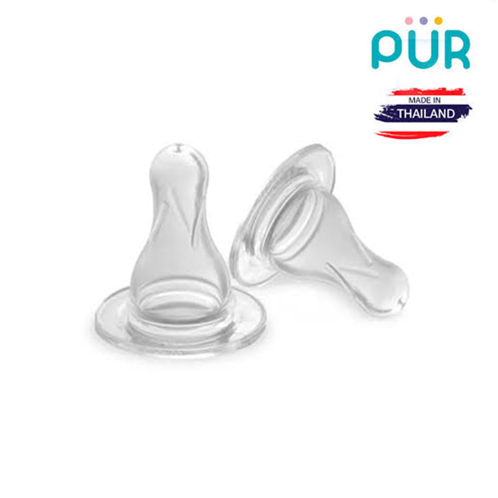Pur Classic Standard Neck Silicone Nipples Teats – Fast Flow