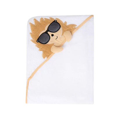 Hudson Baby Hooded Towel (White)