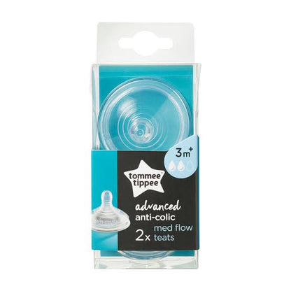 Tommee Tippee Medium Flow Soft Teat PK - 2 423962