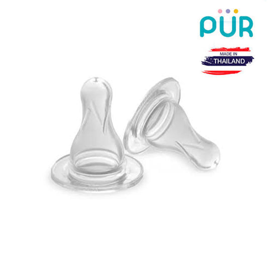 Pur Classic Standard Neck Silicone Nipples Teats – Fast Flow