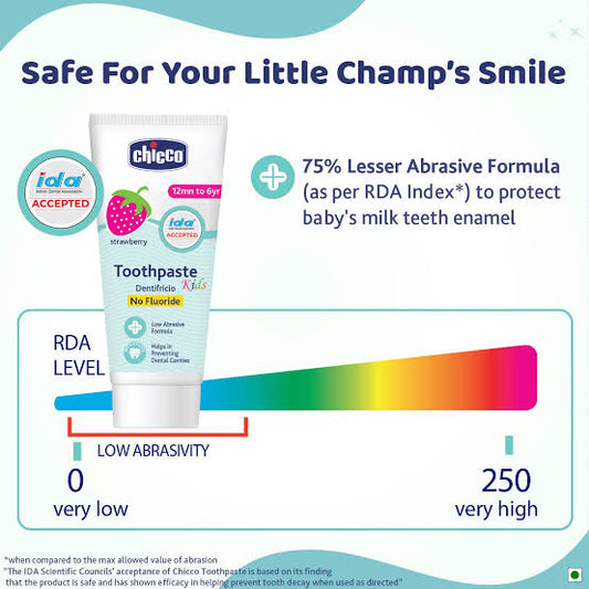 Chicco Strawberry Toothpaste Gel 1-5y (15ml)